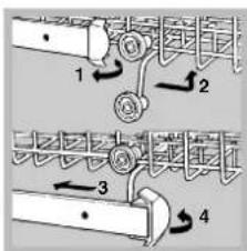 SCHOLTES LVX 1246 AN WH - Réglez la hauteur du panier supérieur - 1