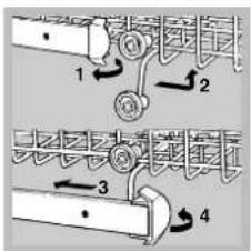 SCHOLTES LVX 1246 AN WH - Regolare l'altezza del cestello superiore - 1