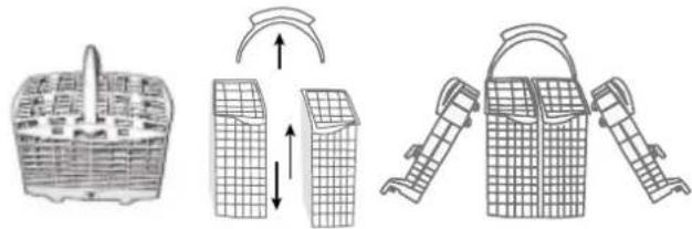 SCHOLTES LVX 1246 AN WH - Panier à couverts - 1