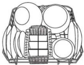 SCHOLTES LVX 1246 AN WH - Exemples de chargement du panier inférieur - 1