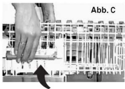 SCHOLTES LVX 1256 WH - Einstellung des oberen Geschirrkorbes. - 1