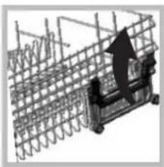 SCHOLTES LVTI 1267 E - Adjusting the height of the upper rack - 1