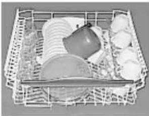 SCHOLTES LVM 1267 BA - Einstellung des oberen Geschirrkorbes. - 2