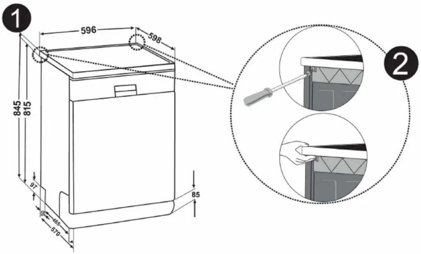 Everglades EVBI 510 - Installation sous un plan de travail - 1