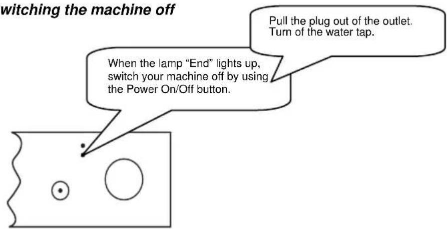 Everglades EVBI 510 - Switching the machine off - 1