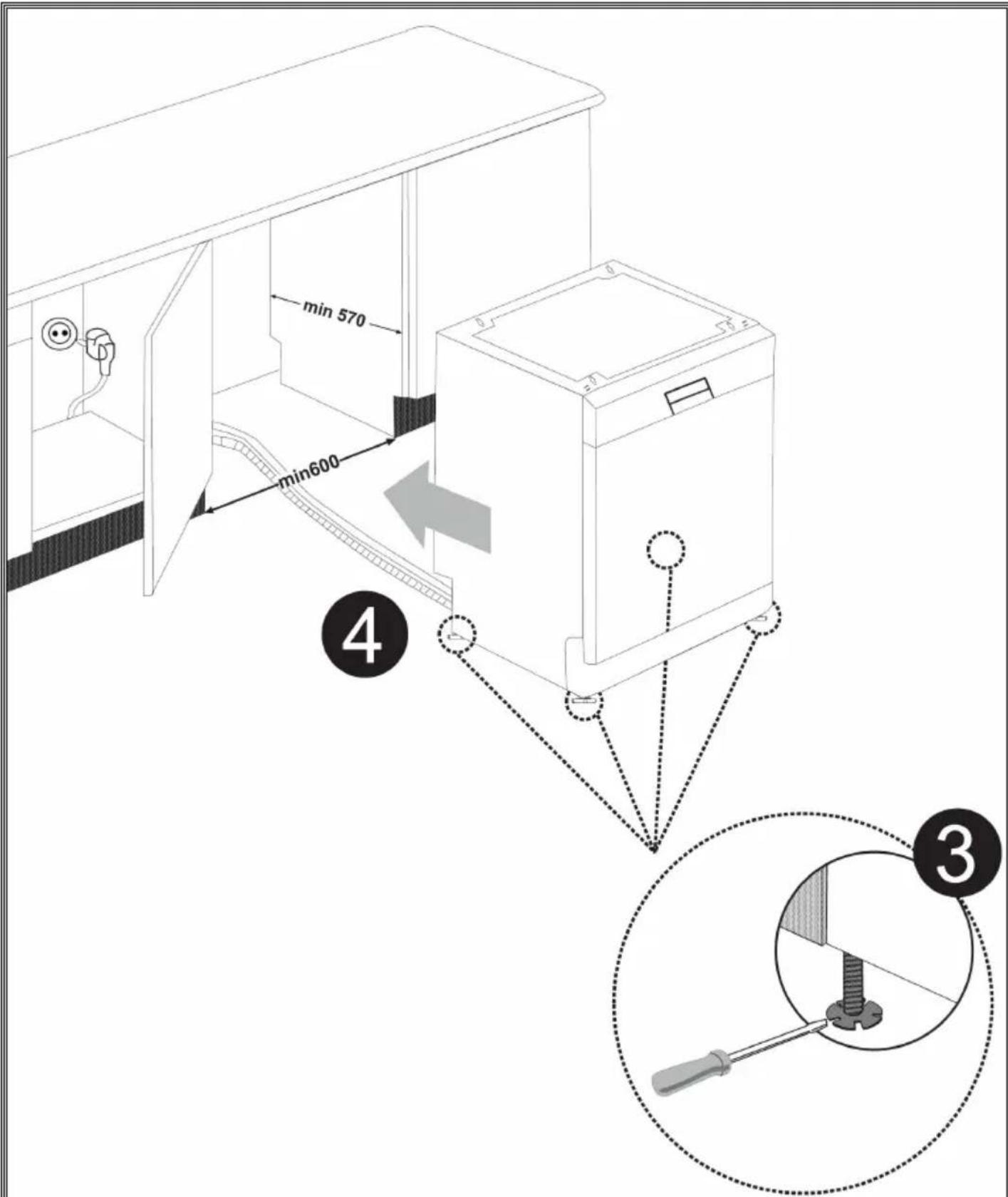 Everglades EVBI 510 - Fitting the machine undercounter - 2