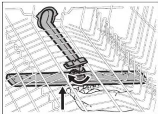 PROGRESS PVX1555 - Cleaning the upper spray arm - 1