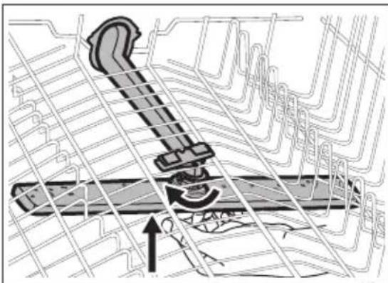 PROGRESS PVX1555 - De bovenste sproeiarm schoonmaken - 1