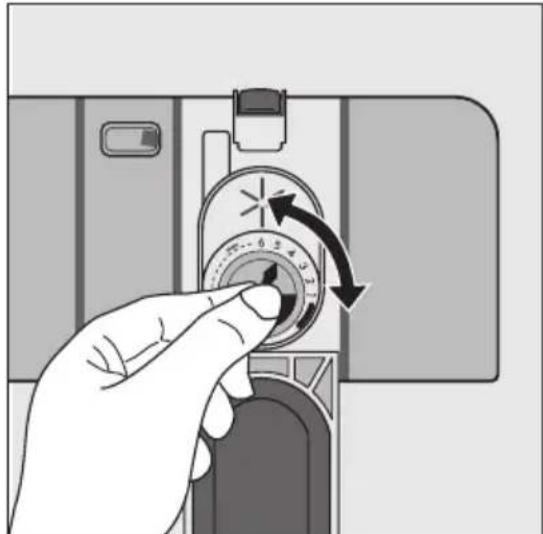 AEG-ELECTROLUX Favorit 45002 - Réglage du dosage du liquide de rinçage - 1