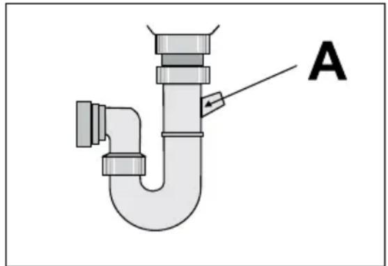 AEG-ELECTROLUX Favorit 44410 VI - Raccordement du tuyau de vidange - 2