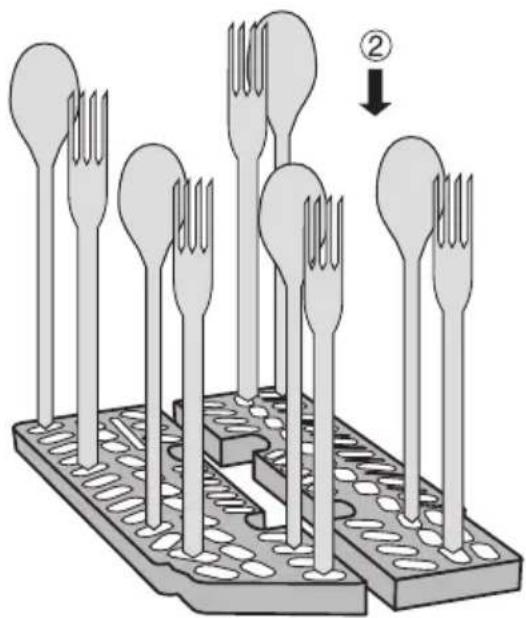 AEG-ELECTROLUX Favorit 85060 VI - Disposer les couverts - 4