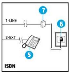 HP OfficeJet 6951 - Anvanda en Telefonlinje endast for fax - 6