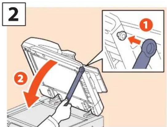 TOSHIBA EStudio 456SE - Comment utiliser le bras d'accès - 2