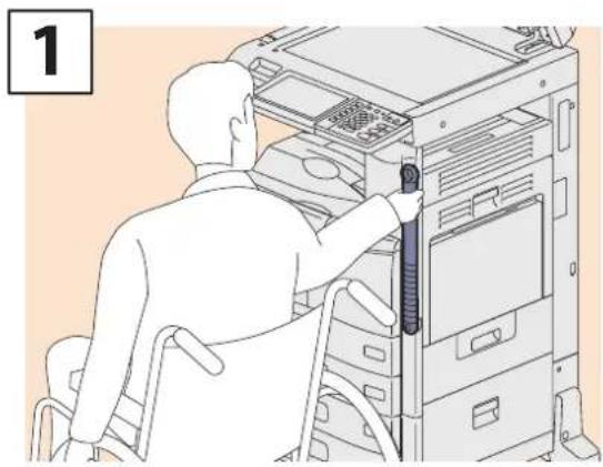 TOSHIBA EStudio 456SE - Comment utiliser le bras d'accès - 1