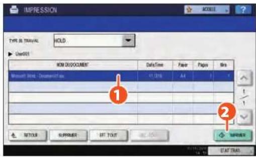 TOSHIBA EStudio 456SE - Impression des seules données autorisées définie sur le tableau de bord - 3