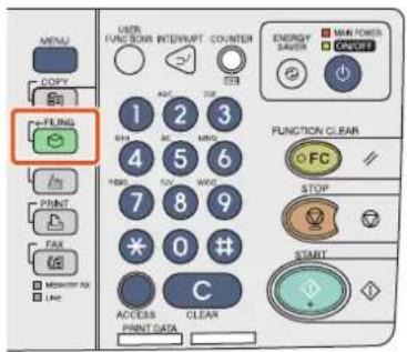TOSHIBA EStudio 456SE - Appuyez sur la touche [E-FILING] du tableau de bord. - 1