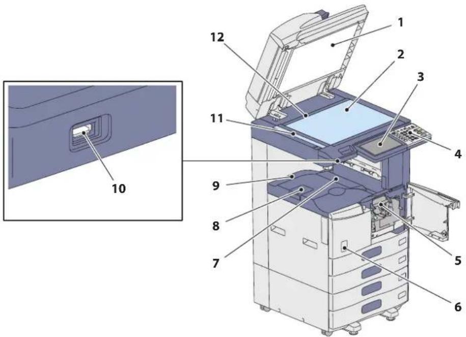 TOSHIBA EStudio 456SE - Côté gauche / interne - 1