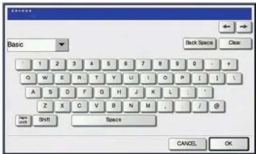 TOSHIBA EStudio 456SE - Saisissez le mot de passe (64 lettres au maximum) et appuyez sur la touche [OK]. - 1