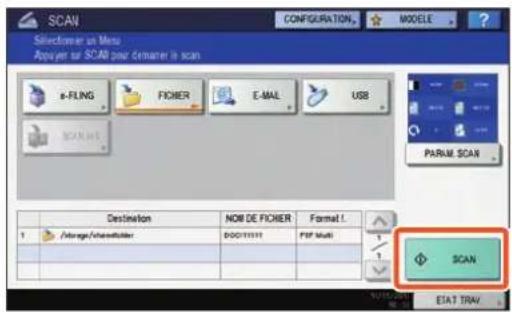 TOSHIBA EStudio 456SE - Enregistrement des données scannées dans un dossier partagé - 4