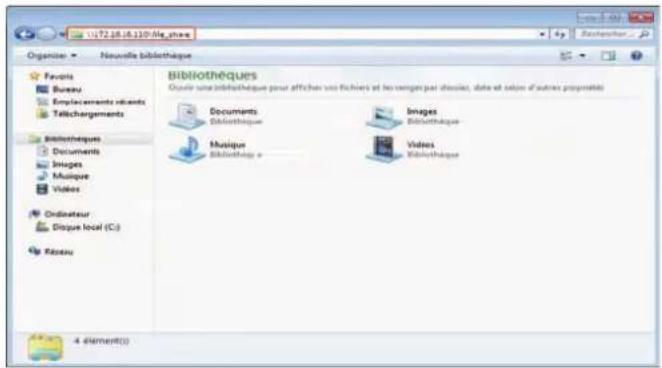 TOSHIBA EStudio 456SE - Saisissez le nom du dossier partagé, où l'adresse IP du système et les données scannées sont stockées, dans la barre d'adresse au format indiqué ci-après, puis appuyez sur la touche [Entrer]. - 1
