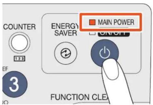 TOSHIBA EStudio 456SE - Mise sous tension - 3
