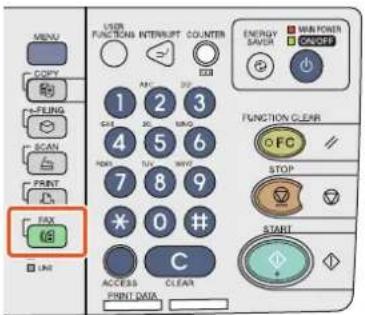 TOSHIBA EStudio 456SE - Appuyez sur la touche [FAX] du tableau de bord. - 1