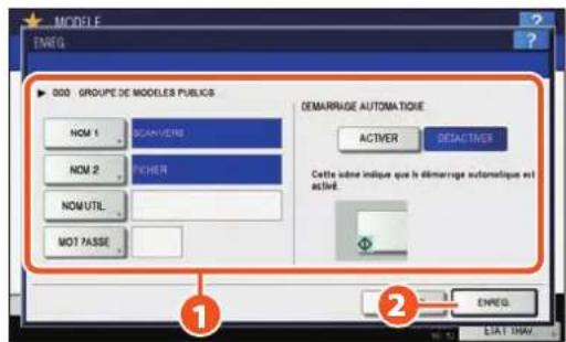 TOSHIBA EStudio 456SE - Enregistrement des paramètres de scan fréquemment utilisés dans des modèles - 5