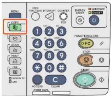 TOSHIBA EStudio 456SE - Appuyez sur la touche [COPIE] du tableau de bord. - 1