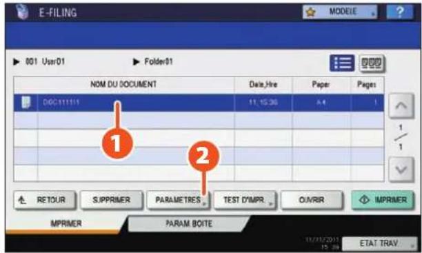 TOSHIBA EStudio 456SE - Impression de la date et de l'heure en bas des documents e-Filing - 4