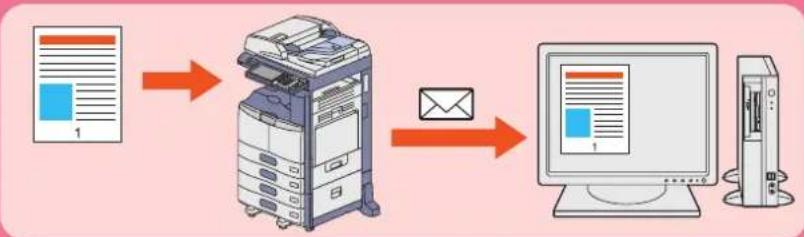 TOSHIBA EStudio 356SE - Attachment des données numériées à un e-mail - 1