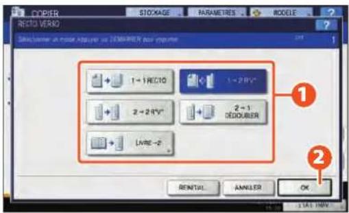 TOSHIBA EStudio 356SE - Configuration de la copier recto verso - 2