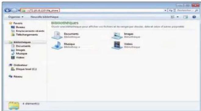 TOSHIBA EStudio 356SE - Saisissez le nom du dossier partagé, où l'adresse IP du système et les données scannées sont stockées, dans la barre d'adresse au format indiqué ci-après, puis appuyez sur la touche [Entrer]. - 1