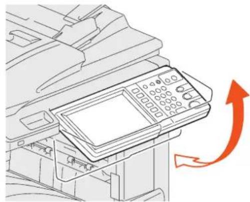 TOSHIBA EStudio 356SE - Réglage de l'angle du tableau de bord - 1