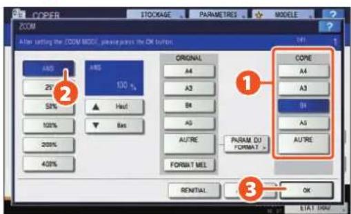 TOSHIBA EStudio 356SE - Copie:agrandissement et réduction - 2