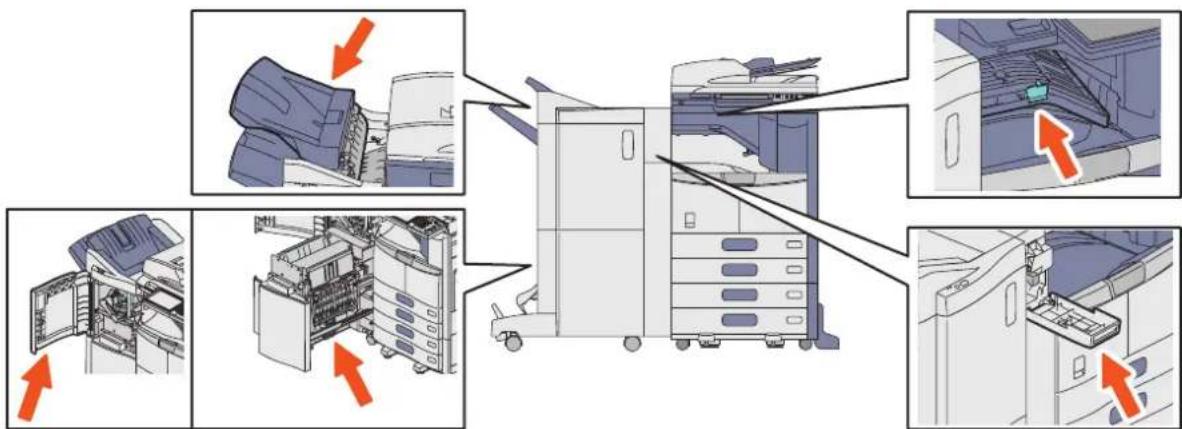 TOSHIBA EStudio 356SE - Couvercles du finisseur, de l'unité de perforation et du kit de liaison (tous en option). - 3