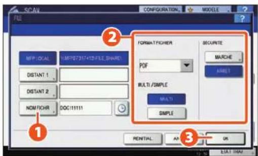 TOSHIBA EStudio 356SE - Enregistrement des données scannées dans un dossier partagé - 3