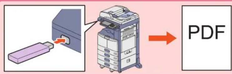TOSHIBA EStudio 356SE - Impression d'un fichier PDF enregistré sur un périphérique USB - 1