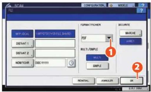 TOSHIBA EStudio 356SE - Enregistrement des paramètres de scan féquement utilisés dans des modèles - 2