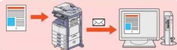 TOSHIBA EStudio 356SE - Ajout des données numériées à un e-mail - 1