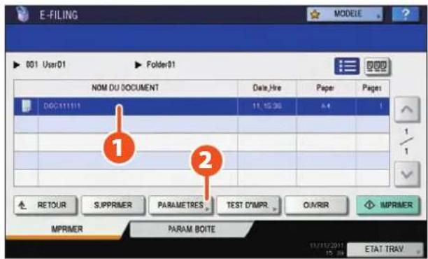 TOSHIBA EStudio 356SE - Impression de la date et de l'heure en bas des documents e-Filing - 4