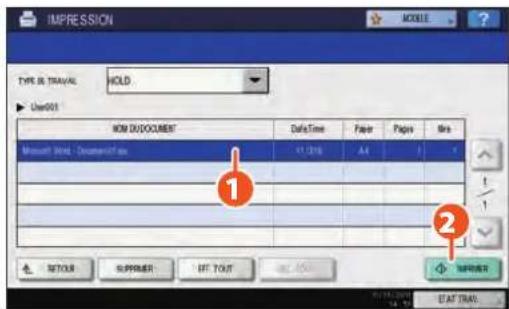 TOSHIBA EStudio 356SE - Impression des seules données autorisées définie sur le tableau de bord - 9