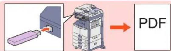 TOSHIBA EStudio 356SE - Impression d'un fjichier PDF enregistré sur un périphérique USB - 1