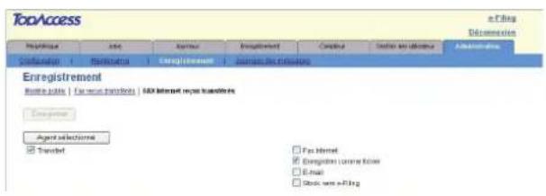 TOSHIBA EStudio 4520c - Enregistrement des transmissions de fax et fax Internet reçus - 1