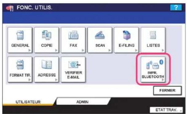 TOSHIBA EStudio 4520c - - Menu UTILISATEUR dans FONCTIONS UTILISATEURS - 1
