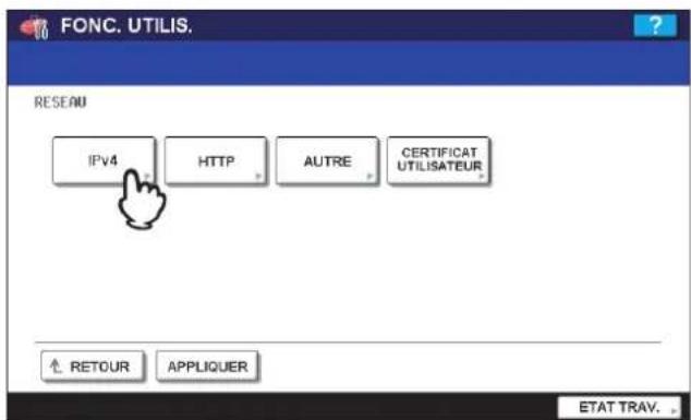 TOSHIBA EStudio 4520c - Appuyez sur la touche [IPv4]. - 1