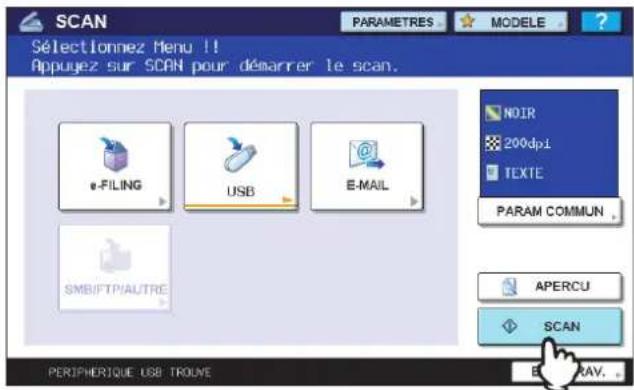 TOSHIBA EStudio 4520c - Appuyez sur [SCAN]. - 1