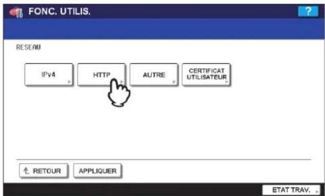 TOSHIBA EStudio 4520c - Appuyez sur la touche [HTTP]. - 1