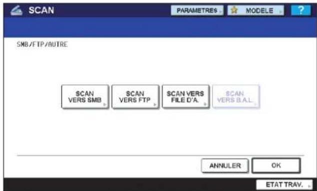 TOSHIBA EStudio 4520c - Restrictions s'appliquant à Scanner vers SMB/FTP/AUTRE - 2