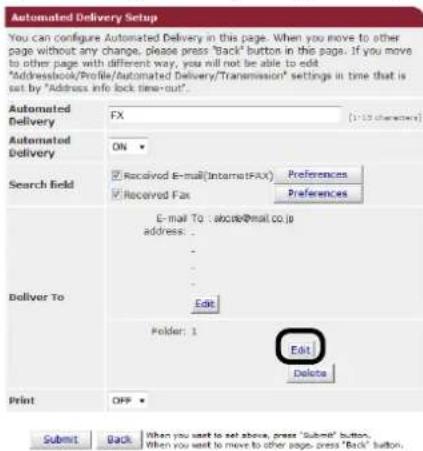 TOSHIBA EStudio 403S - Configurer un dossier réseau de destination. - 1