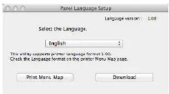 TOSHIBA EStudio 403S - Panneau de configuration des langues - 1